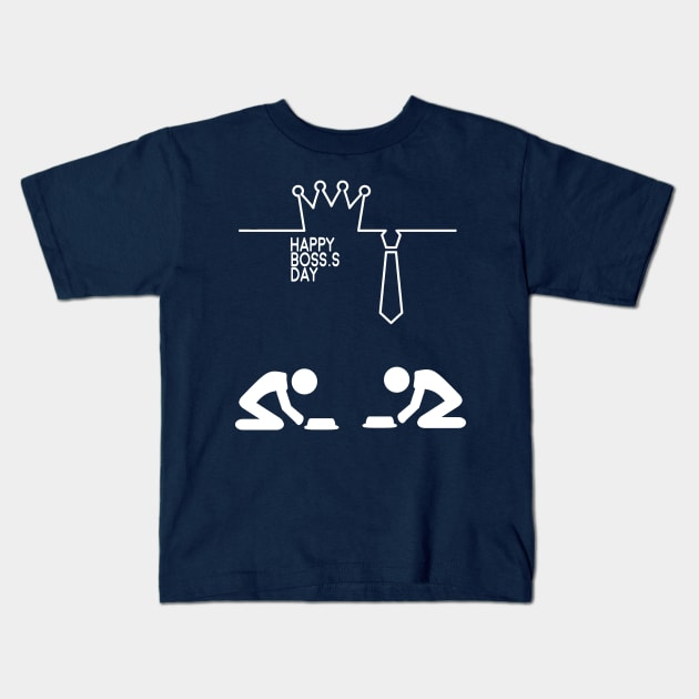 Boss day Kids T-Shirt by Imutobi